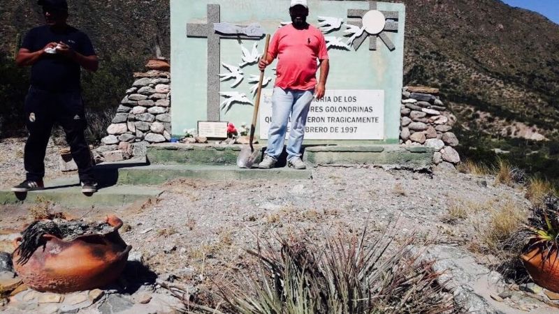 Se restauró el Monumento a los Trabajadores Transitorios en la Cébila
