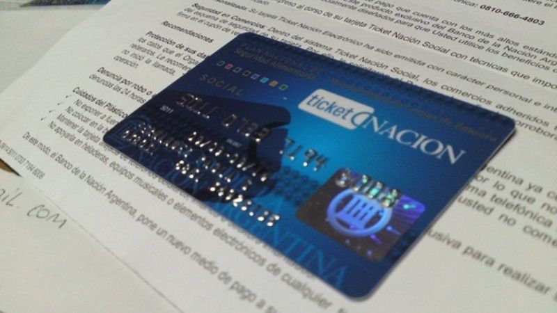 Se encuentran disponibles las tarjetas Ticket Nación Escuela