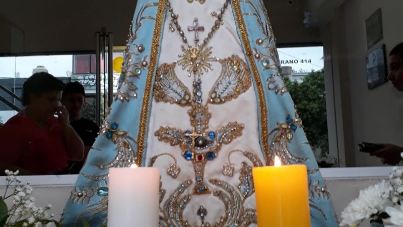 Nodocentes universitarios acompañaron a la Virgen del Valle