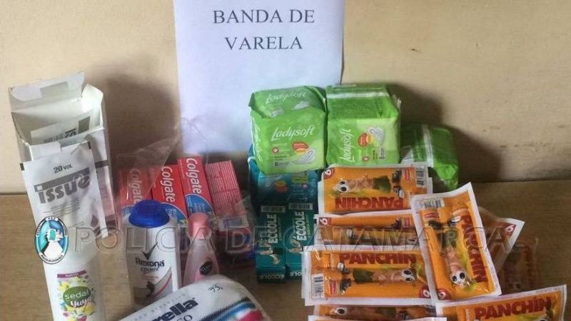 Secuestran productos robados en Banda de Varela