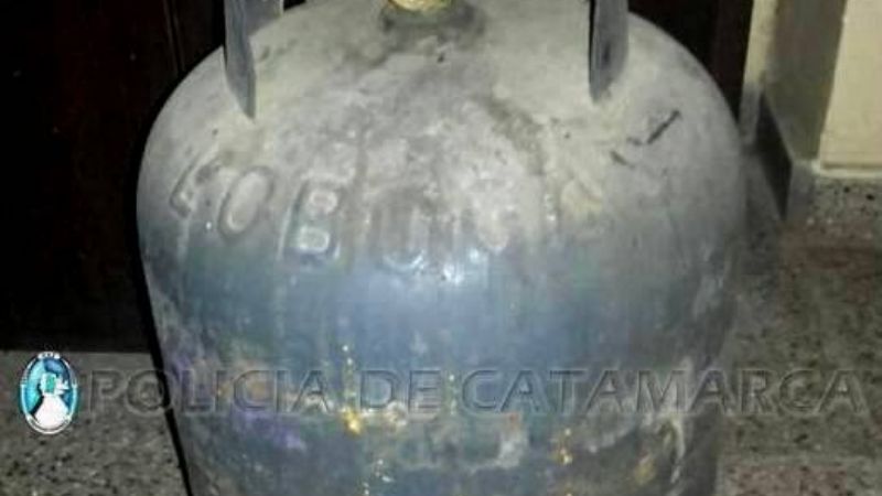Recuperan una garrafa de gas robada en Valle Viejo