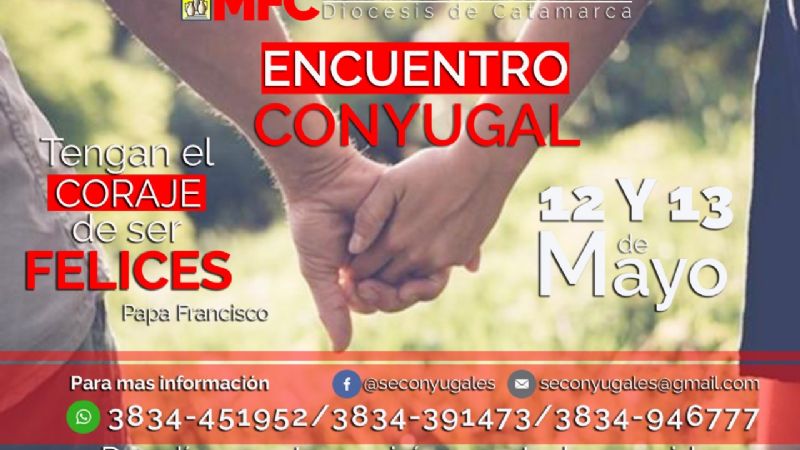 Invitan a un encuentro conyugal para este fin de semana