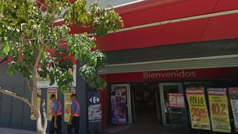 Detenido en el super