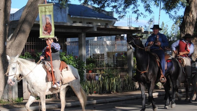 Esforzados jinetes llegaron desde El Suncho para honrar a Esquiú