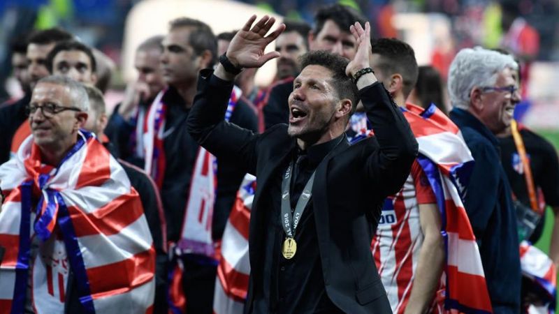 "Cholo" Simeone campeón de la Europa League con el A. Madrid