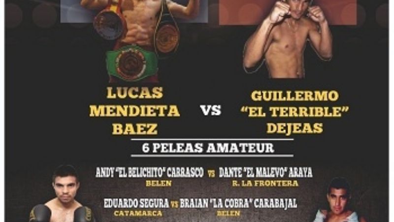 “Mendienta” Báez ante el chileno Dejeas, en Belén