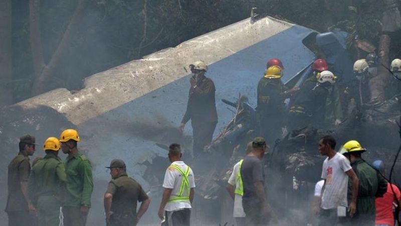 Se estrelló un avión en Cuba con más de 100 pasajeros