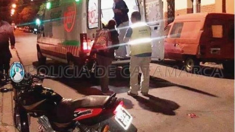 Moto con 4 personas protagonizó un choque