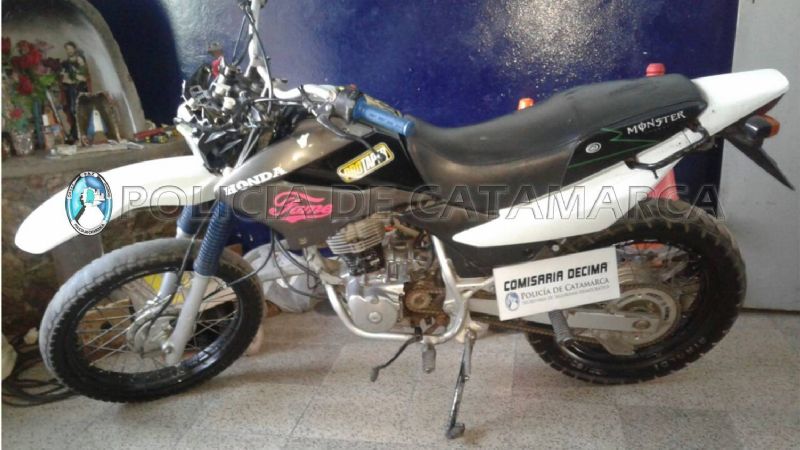 Secuestran moto abandonada