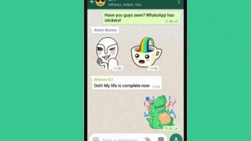 Los stickers llegaron a WhatsApp