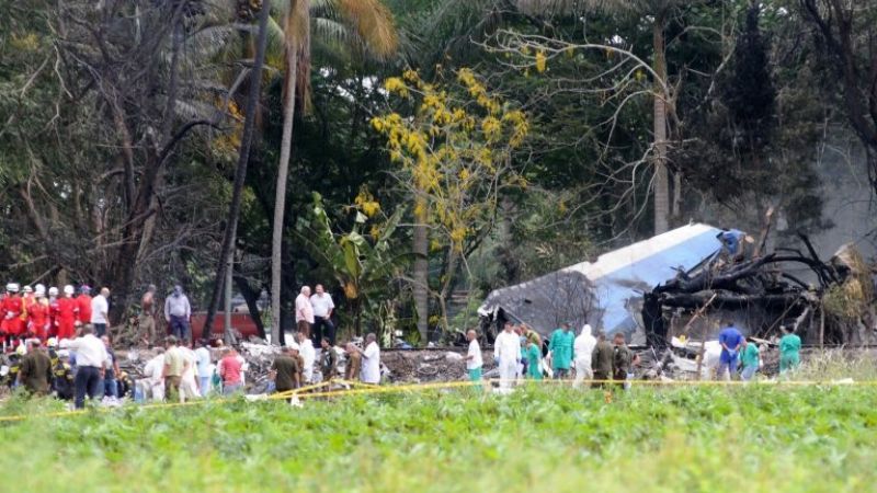 Recuperaron la caja negra del accidente aéreo de Cuba