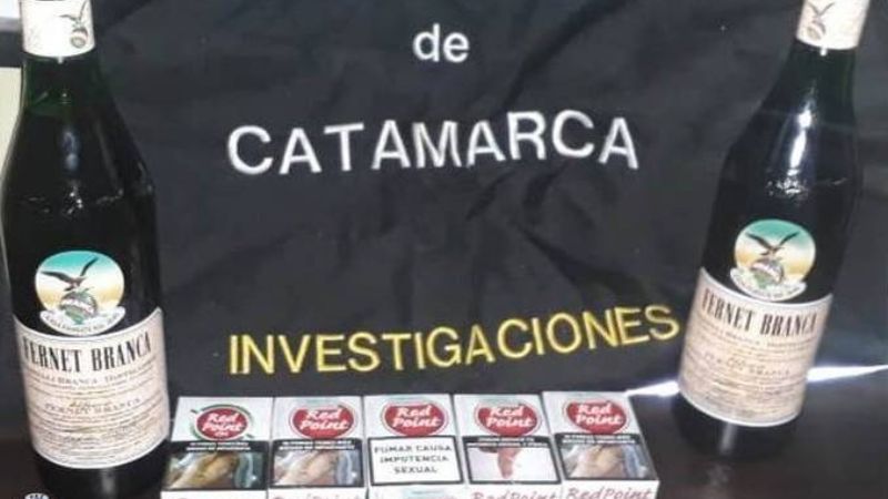 Recuperan botellas de fernet y etiquetas de cigarrillos robadas