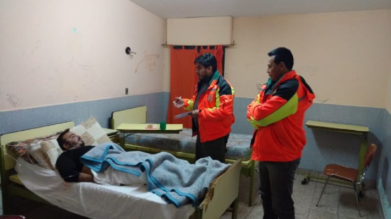 Visitan turista rescatado en la sierra de Aconquija