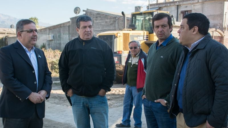 Avanzan las obras de urbanización del Bº Juan Domingo Perón