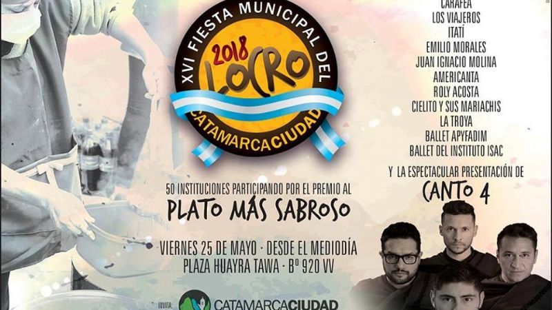 Un total de 50 instituciones participarán en la XVI Fiesta Municipal del Locro