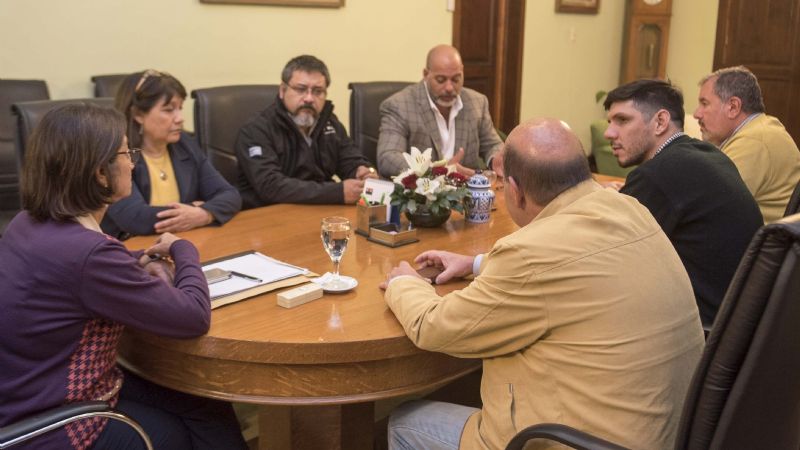 Lucía recibió al representante gremial minero