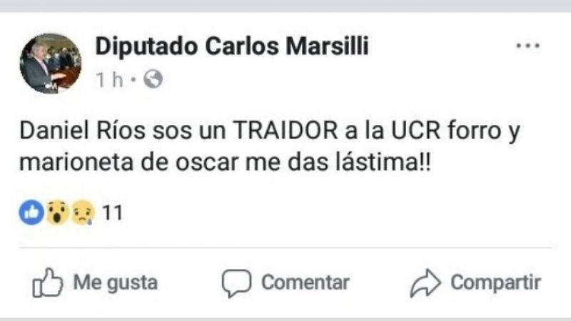 Definen a Ríos de “traidor,  forro y marioneta” de Castillo