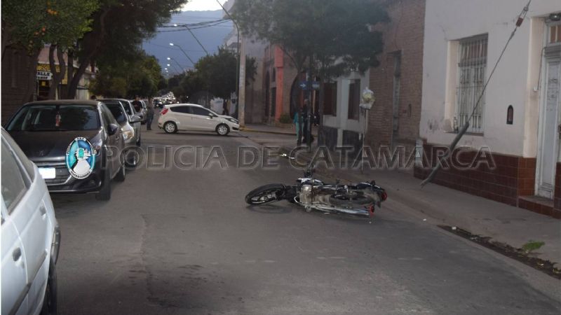 Dos heridos en un choque en el Centro