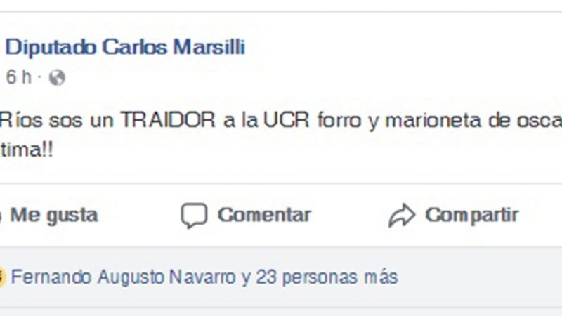 Definen a Ríos de “traidor,  forro y marioneta” de Castillo