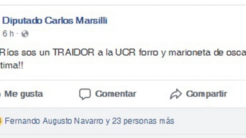 Definen a Ríos de “traidor,  forro y marioneta” de Castillo