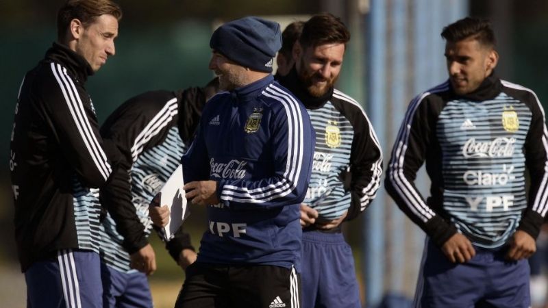 Sampaoli ensayó con el equipo que enfrentaría a Haití