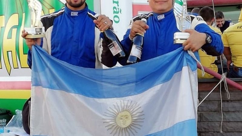 “Pachi” Martínez 2do. en el Rally Sudamericano, en Brasil