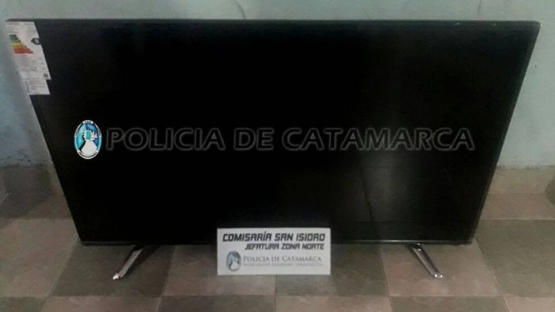 Recuperan un TV robado en Valle Viejo
