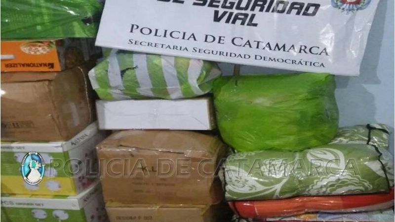Secuestran mercadería ilegal en puesto caminero de Valle Viejo
