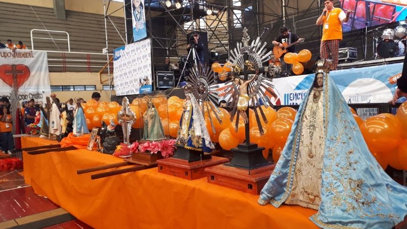 La Virgen del Valle estuvo presente en el II Encuentro Nacional de Jóvenes