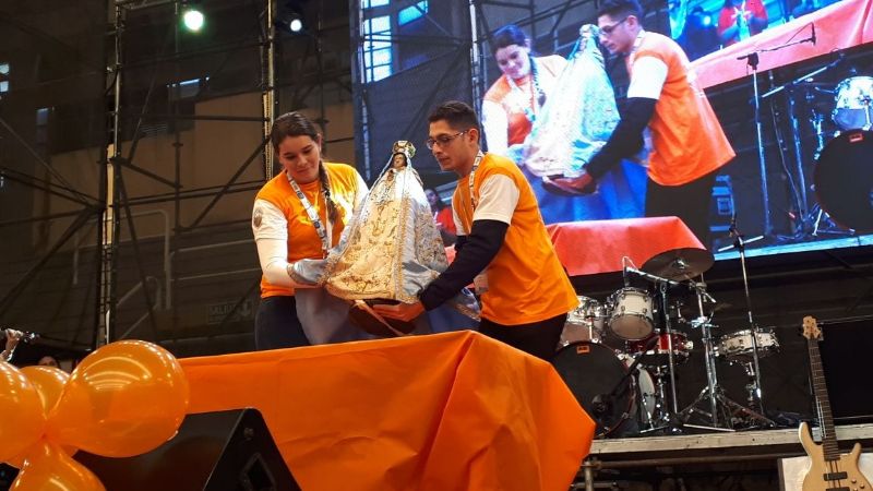 La Virgen del Valle estuvo presente en el II Encuentro Nacional de Jóvenes