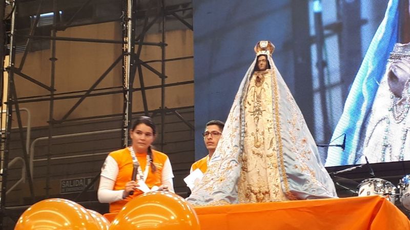 La Virgen del Valle estuvo presente en el II Encuentro Nacional de Jóvenes