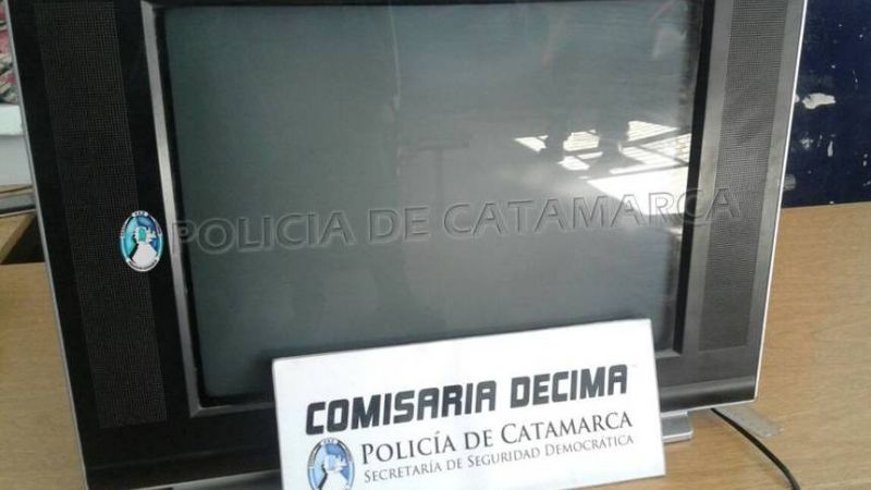 Secuestran un televisor abandonado