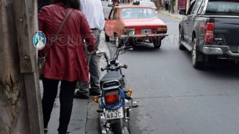 Choque con daños materiales en el centro