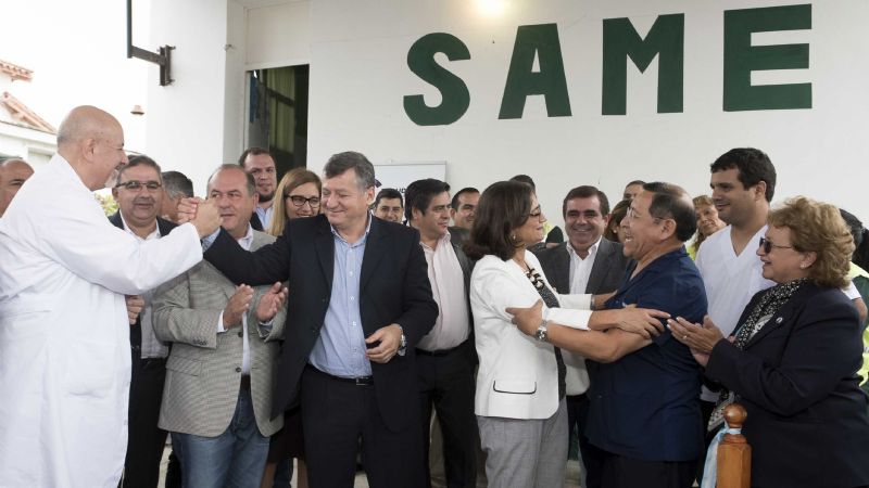 Lucía inauguró la nueva base del SAME en Chumbicha