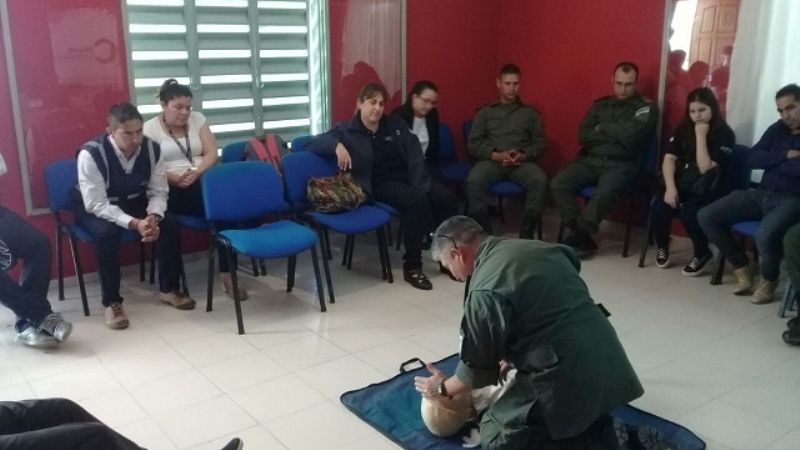 Salud capacitó sobre primeros auxilios