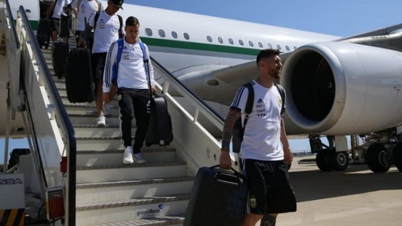 La Selección Argentina ya está en Barcelona