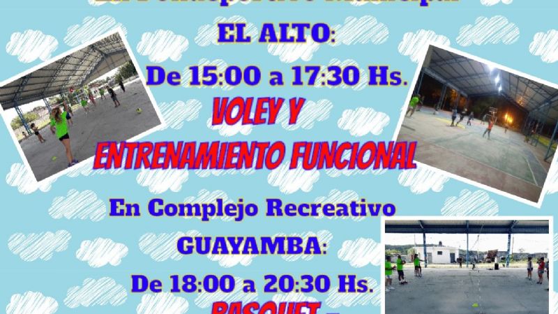 Actividades recreativas en villa de El Alto y Guayamba