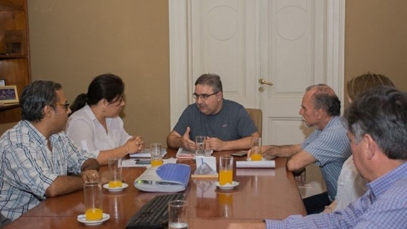 Jalil recibió a autoridades del Colegio de Arquitectos