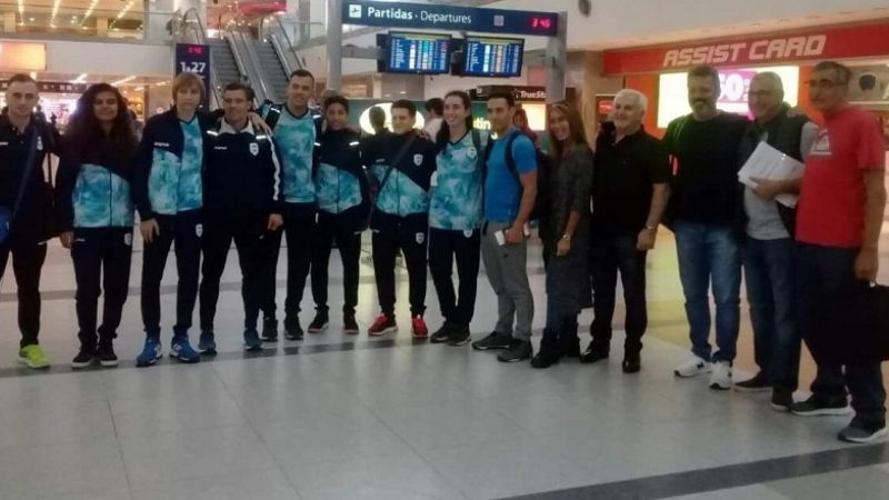 Walter Carrizo en Ecuador con la Selección de Karate