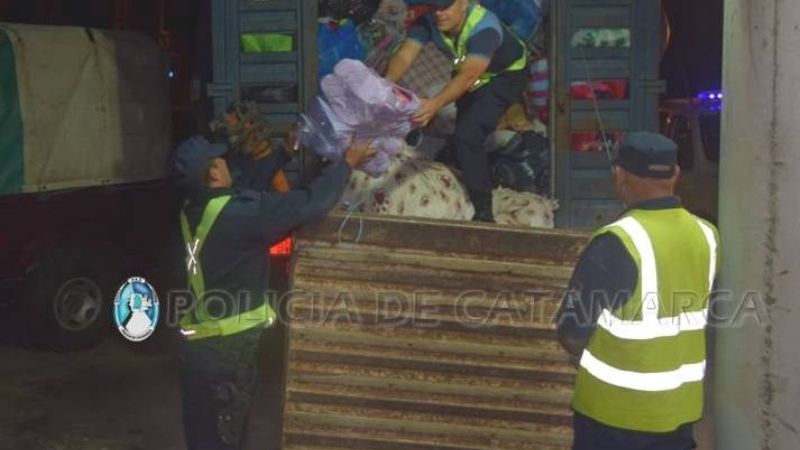 Trasladan 2 millones de pesos de mercadería ilegal