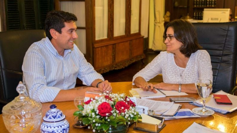 Corpacci recibió al intendente Ferreyra