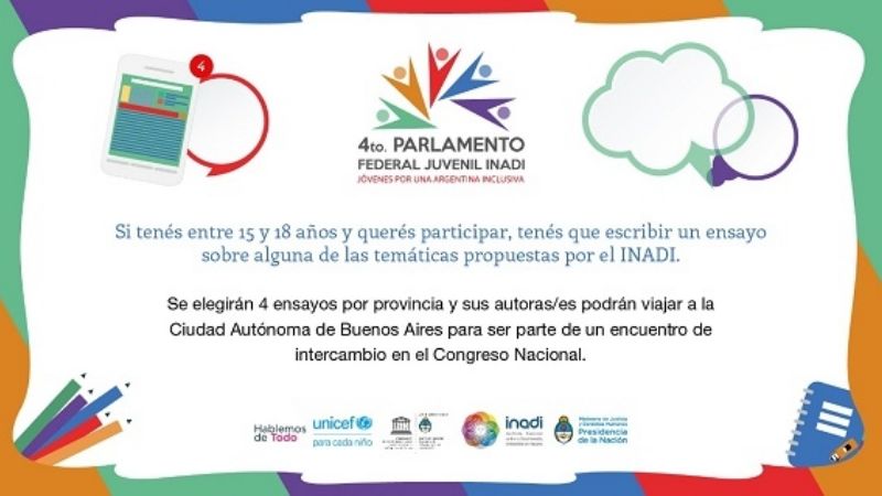 Últimos días para inscribirse en el 4º Parlamento Federal Juvenil