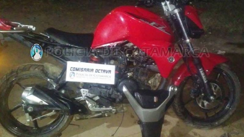 Secuestran 45 motos y persiguen a un violento que terminó accidentado