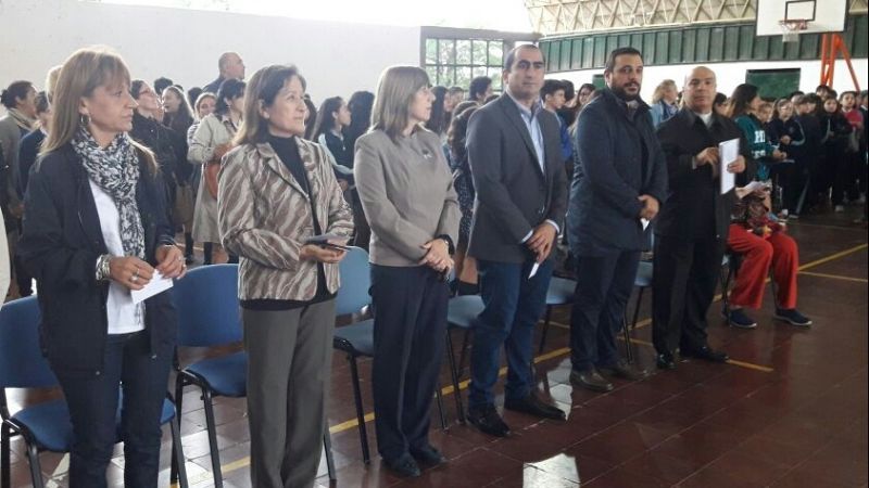 Alumnos de La Fray rindieron su homenaje a Fray Mamerto Esquiú