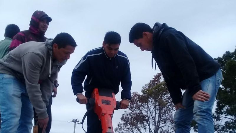 Iniciaron obra de remodelación en Plaza 25 de Mayo de Recreo