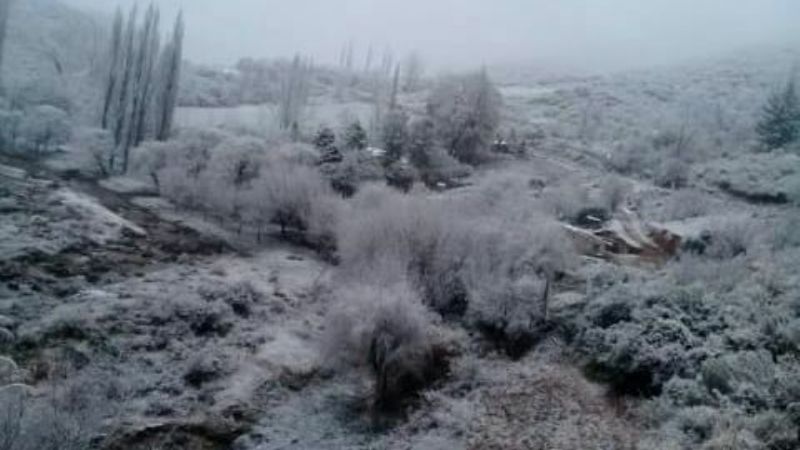 La nieve llegó a Humaya, Ambato