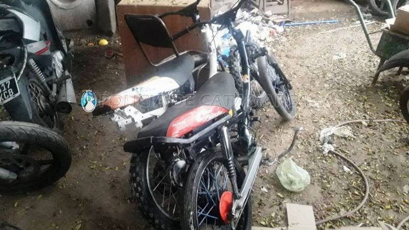 Secuestran motopartes y tres motocicletas