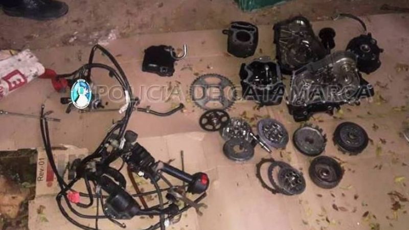 Secuestran motopartes y tres motocicletas