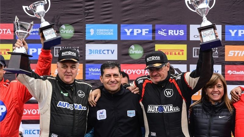 Walter 1ro. en la Sénior; Augusto 6to. en la Maxi Rally