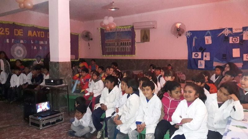 Luego de recorrer escuelas de Pomán, el Cine Móvil llega a Paclín